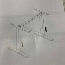 Flexispot Standing Desk Frame with Multi-Button Memory Controller White EN1W-V2