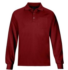 MOHEEN Long Sleeve Polo Shirts Performance Moisture Wicking Lightweight Athletic