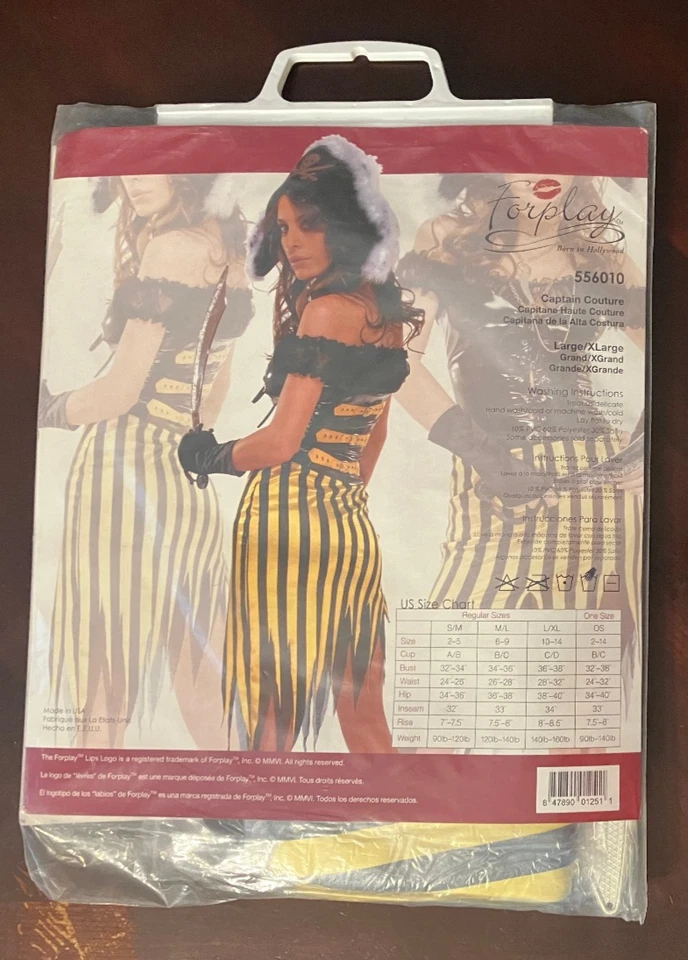 Disfraz de Capitán Pirata Sexy Forplay Halloween Talla: L/XL Foto 3 de 4