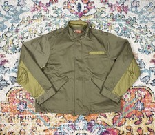 Alpha Industries M-65 Long Liner OG-107 Green Field Jacket Men's Size S