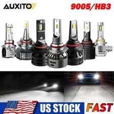 AUXITO HB3 9005 LED Headlight Bulbs Super Bright White 360° Lighting Hi Low Beam