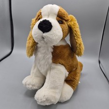 Chosun International Cocker Spaniel Dog Plush Brown White Floppy Ears 12 in Toy