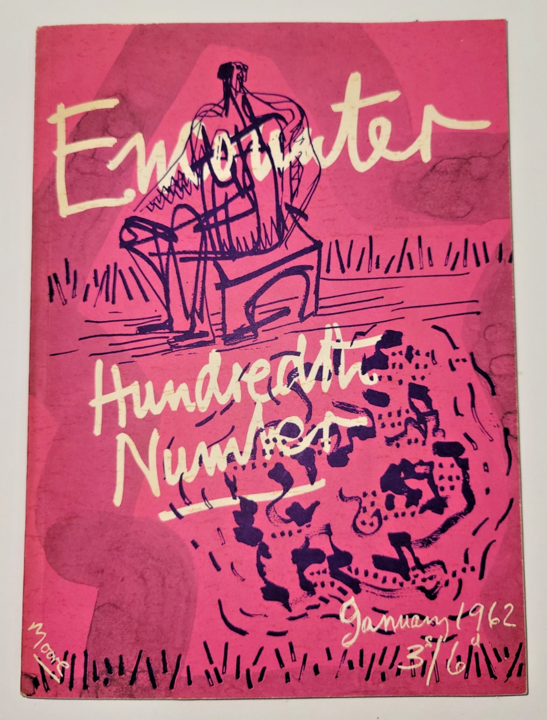 Encounter Magazine Journal Jan 1962 #100 Auden Orwell Roethke T.S. Eliot Spender