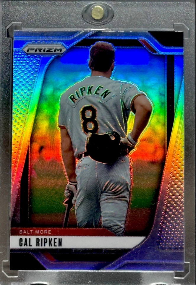 Cal Ripken Jr. 罕见 HOLO 反光卡 PRIZM 投资卡 巴尔的摩金莺队 — 第 3/4 张图片