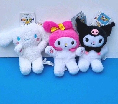 Build A Bear Hello Kitty Mini Bohnen Sanrio Cinnamoroll My Melody & Kuromi Brandneu mit Etikett 