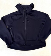 Old Navy Active Dynamic Fleece Full Zip Hoodie Black Womens L Athletic Jacket