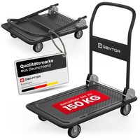 Transportwagen Plattformwagen Klappbar Handwagen Lagerwagen Bis 150Kg Tragkraft