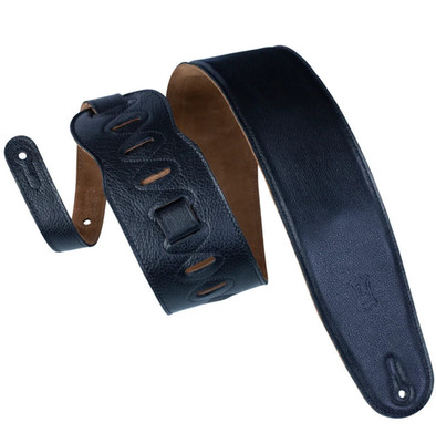 Levys M4GF-BLK 3,5 Zoll Heritage Garment Lederarmband, schwarz