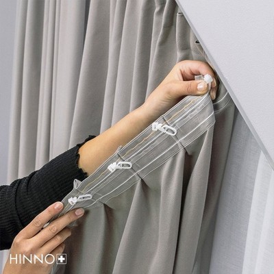 HINNO Clic Gardinengleiter   Das Original, Klicksystem für Gardinen 25-200 Stk D
