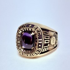 1994-95 NY Amsterdam Rams Basketball Champions 10K Gold Size 10.25 Ring 24.2g