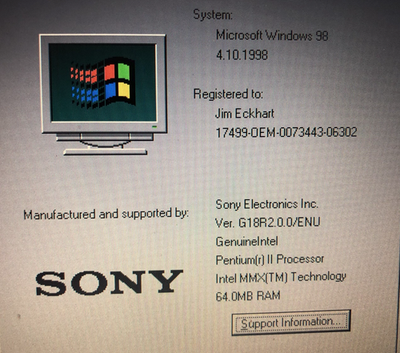 Vintage Sony VAIO PCG-Z505S Laptop - Intel Celeron - Windows 98 | eBay