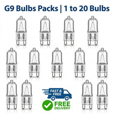 G9 Halogen Bulbs 18w-60w  Capsule Light Bulb Clear Glass Lamp Pack 1 2 4 5 10 20
