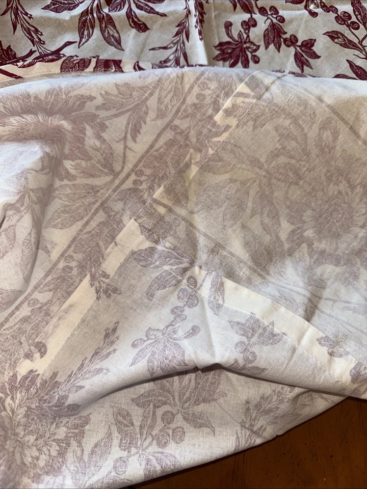 April Cornell Felicity Red Christmas Round Tablecloth 70” - Image 4 of 4