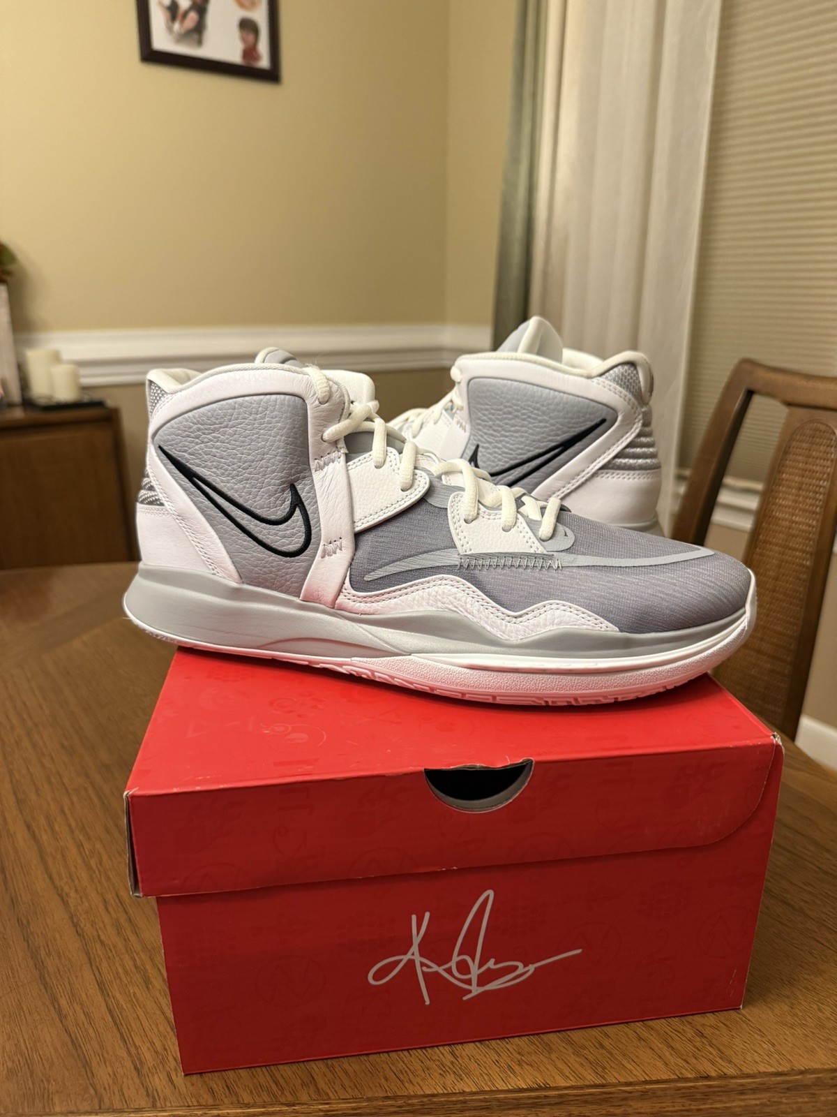 Kyrie Nike Infinity TB Promo Wolf Grey Black White DX6653-003 New