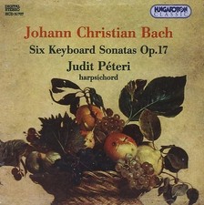 Rare JC Bach: 6 Keyboard Sonatas, Op.17  Judit Peteri audio CD Mint disc