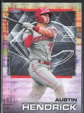 2021 Bowman's Best Austin Hendrick #98 Cincinnati Reds Rookie Prospect