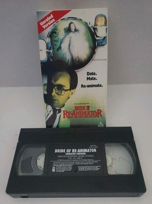 H.P. Lovecraft's Bride of Re-Animator (VHS, 1989) Unrated Version ReAnimator 