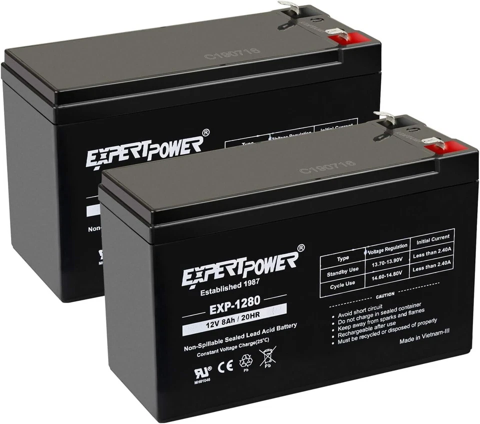 12V 8AH Sealed Lead Acid (SLA) Battery Replacement for APC Back-UPS ES 550VA - Image 2 of 4