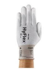 Image of Ansell 48-130 HyFlex® Mechanical Hazard Gloves White Polymer Liner Polyuretha