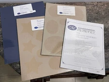 Creative Memories Lot - Ovals & Circles, Hearts & Stars, Protectors, And Paper