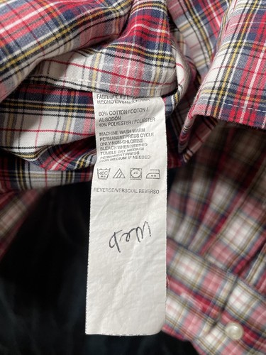 Camisa de franela a cuadros con botones manga larga GH Bass & Co. para hombre talla L - Imagen 6 de 9