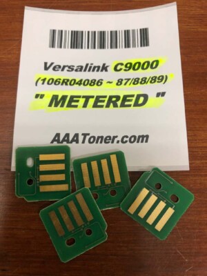4 x METERED Toner Chip (86 - 87/88/89) for Xerox VersaLink C9000 Refill