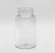 225CC Clear Bottle, PET 45mm Mouth, Gummy Capsules Powder, 335 Units/Case Empty