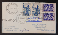 1957 Mitzic French Equatorial Africa AEF Cover to England Cambridge Expedition