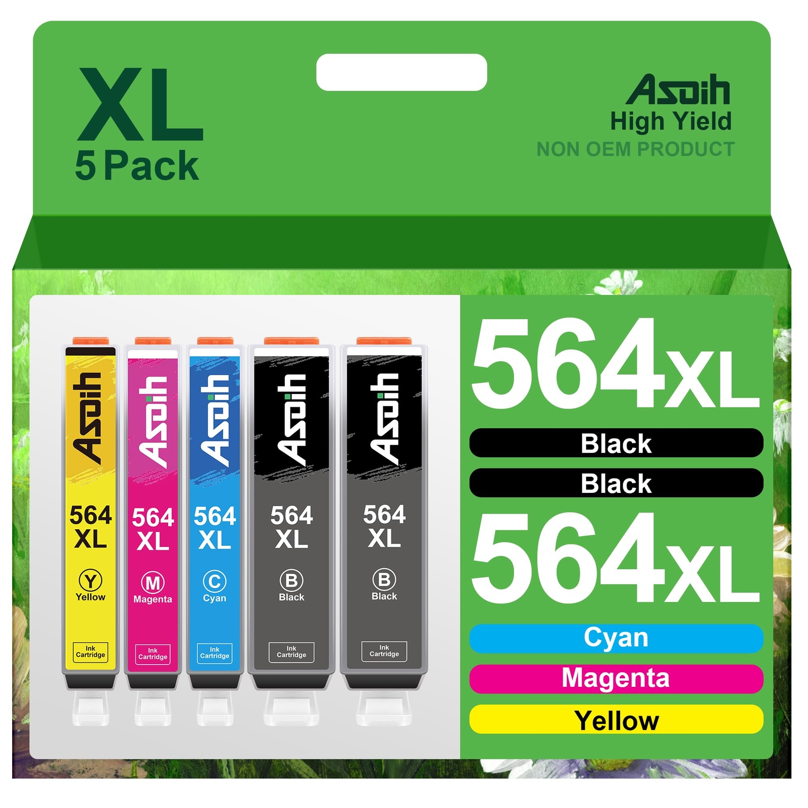 564XL Ink Cartridges Replacement for HP 564XL Ink Cartridges Combo Pack to us...-image