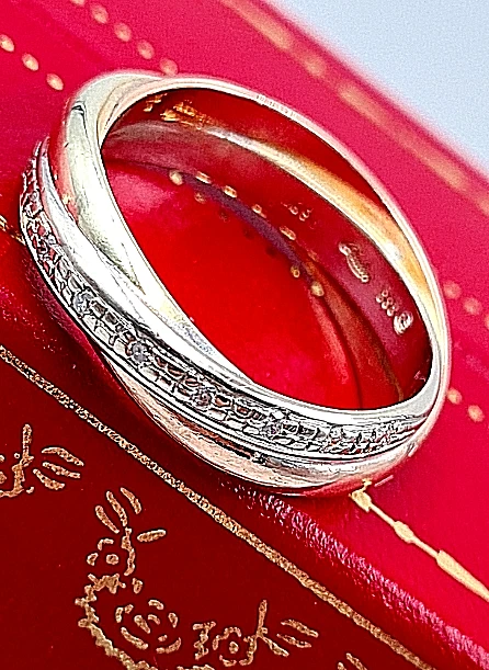 QUINN-Brillant-Ring - 585er Gelb-/ Weiß-/ Rosé-Gold , Tricolor - 9 Brillanten  - Bild 2 von 4