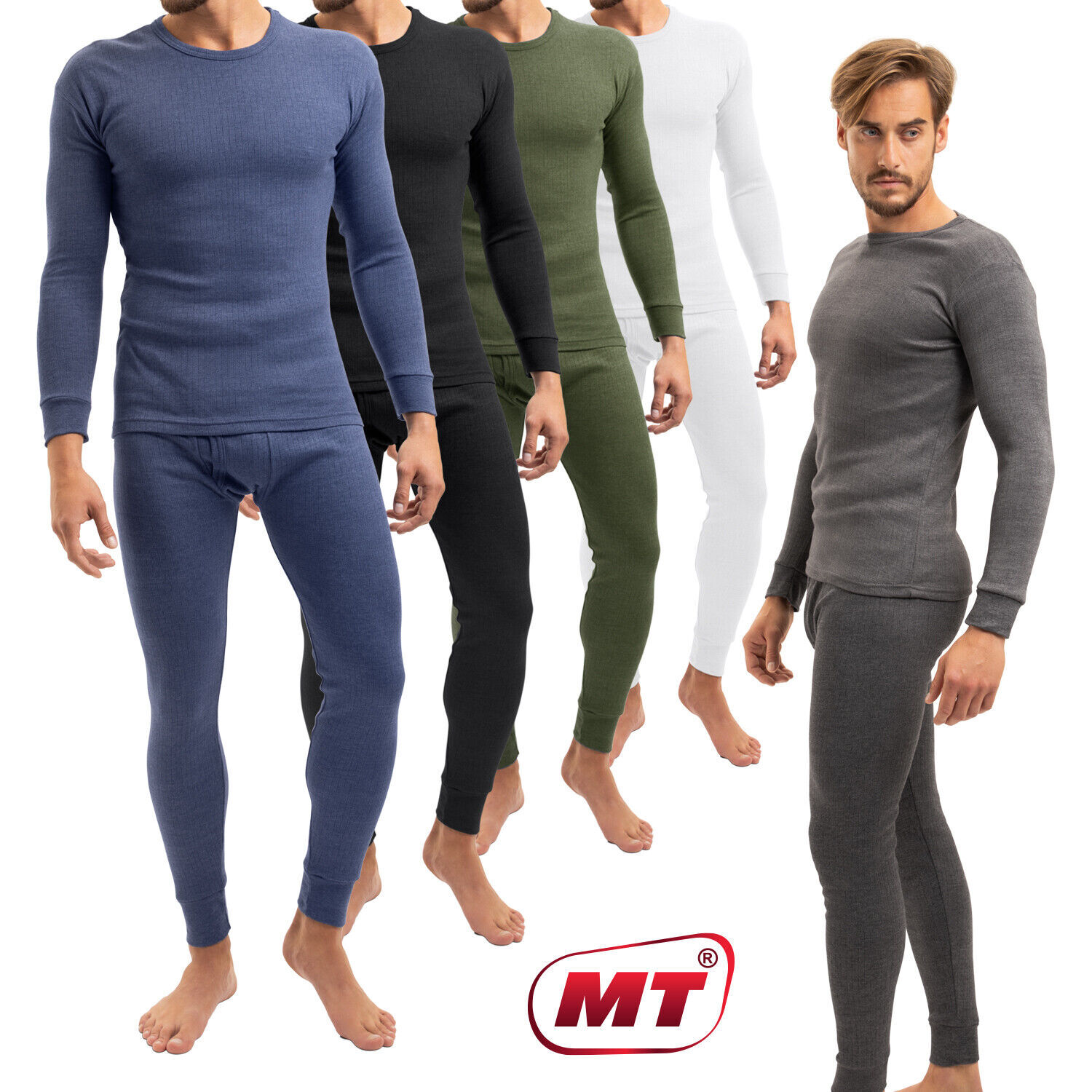 Juego de esquí y ropa térmica para hombre MT - Ropa interior larga suave