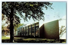 1966 Exterior View Flint Public Library Flint College Cultural Center Postcard