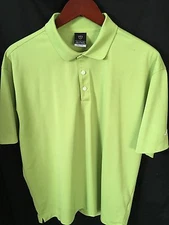 Nike Golf Men's Solid Green FitDry Short Sleeve Polo Shirt Large