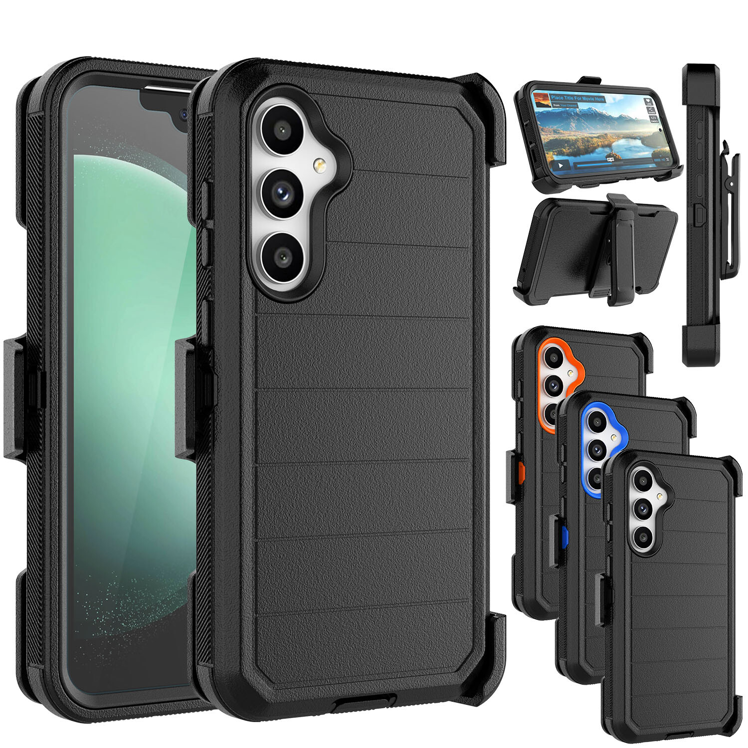 For Samsung Galaxy S23 FE 5G Phone Case Fits Otterbox Defender Screen