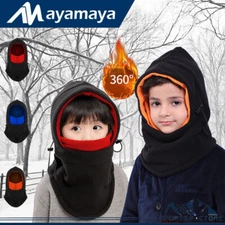 Winter Windproof Kids Balaclava Hat Fleece Ski Full Face Mask Cap Warm Snow Hood