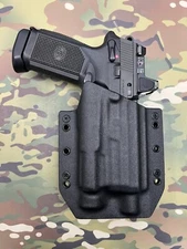 Black Kydex Light Bearing Holster for FNH FNX-45 Tactical Olight PL-3 Valkyrie