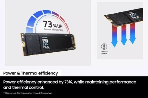 Samsung 990 EVO Plus 4TB NVMe SSD M.2 2280 PCIe 5.0 x2 7250MB/s V-NAND TLC FAST - Picture 4 of 4