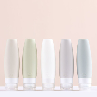 1pc 60/90ML Silicone Refillable Bottle Empty Travel Portable Packing PrezhBAYR