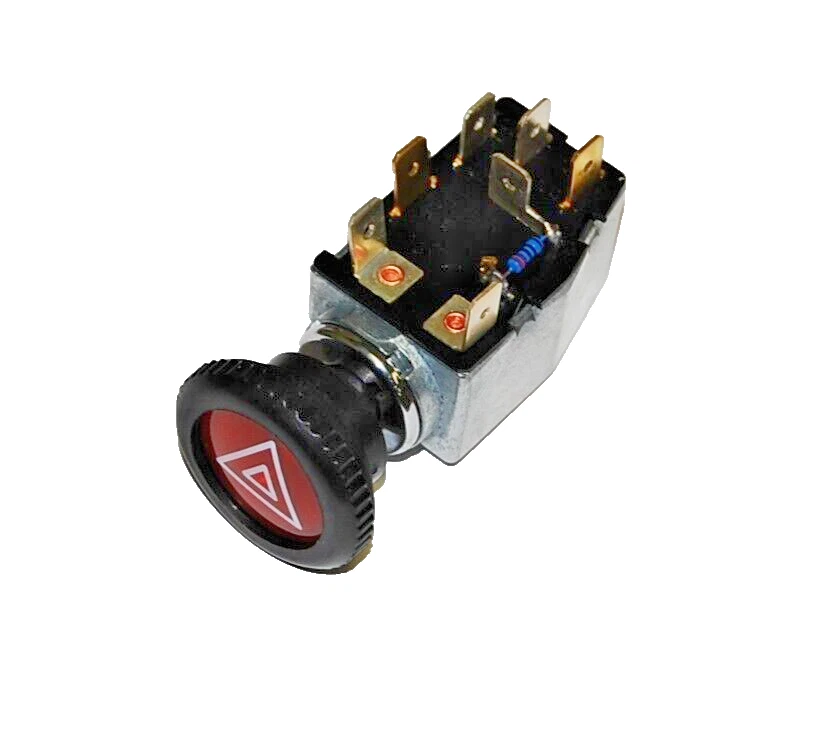 Interruptor de peligro intermitente de emergencia para Volkswagen Type1 Type2 Type3 Ghia Thing Foto 2 de 2