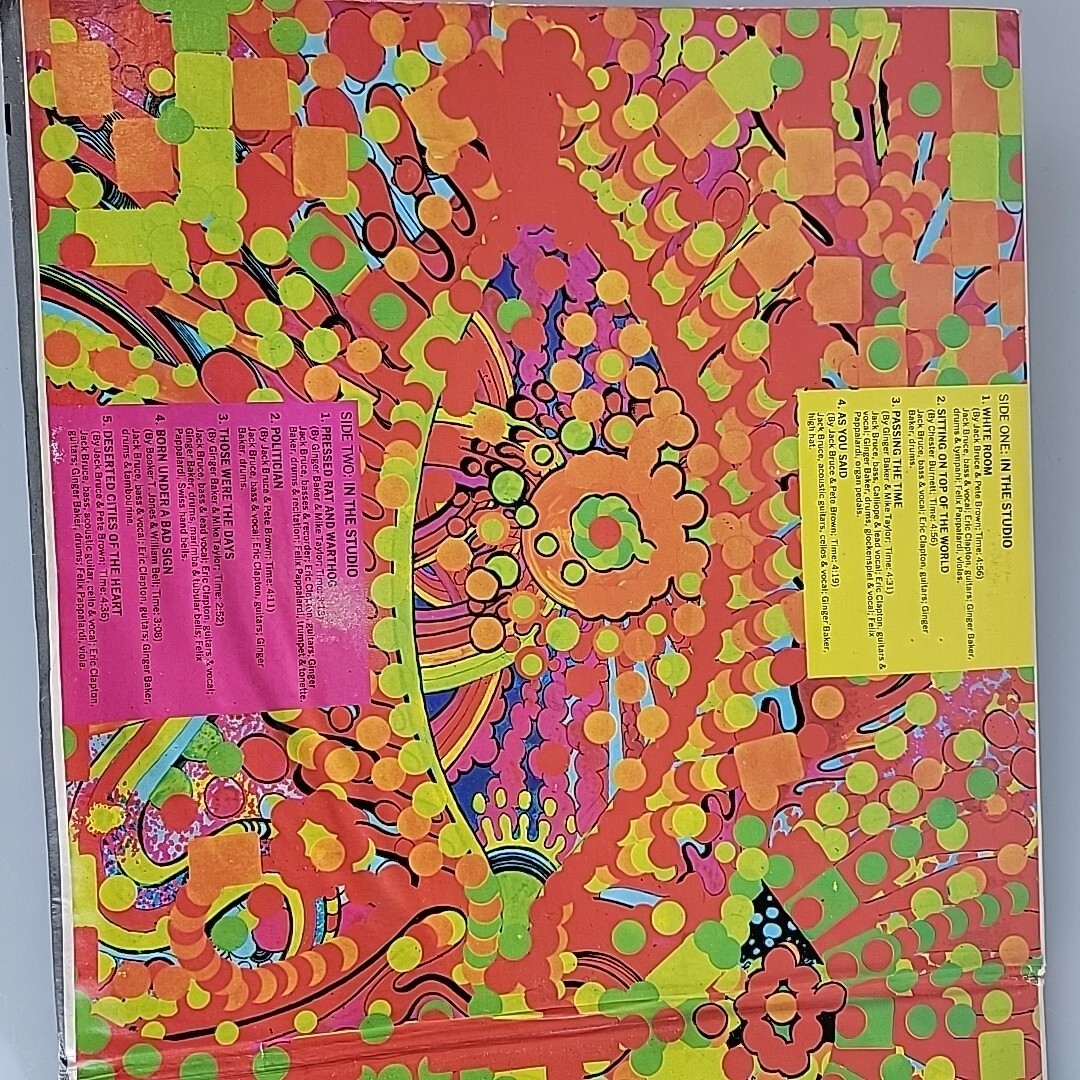 Wheels of Fire by Cream RS 13802 1977 RSO Polygram 2 Records 4