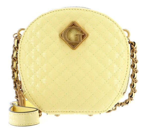 Guess Nerina Crossbody Circle Bag UmhäNgetasche Tasche Yellow Hellgelb Neu-image
