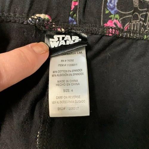 Leggings Storm Trooper Torrid Star Wars neri floreali 4 4xl - Foto 7 di 14