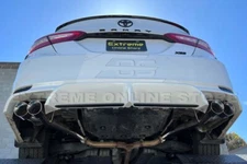 Stainless Steel Muffler Delete Quad Tips Axle Back For 18-24 Toyota Camry