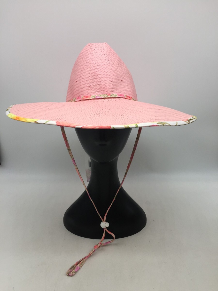 ✴︎新品✴︎ LoveShackFancy Hurley Lifeguard Hat LoveShackFancy x Hurley Lifeguard Straw Hat in Hibiscus