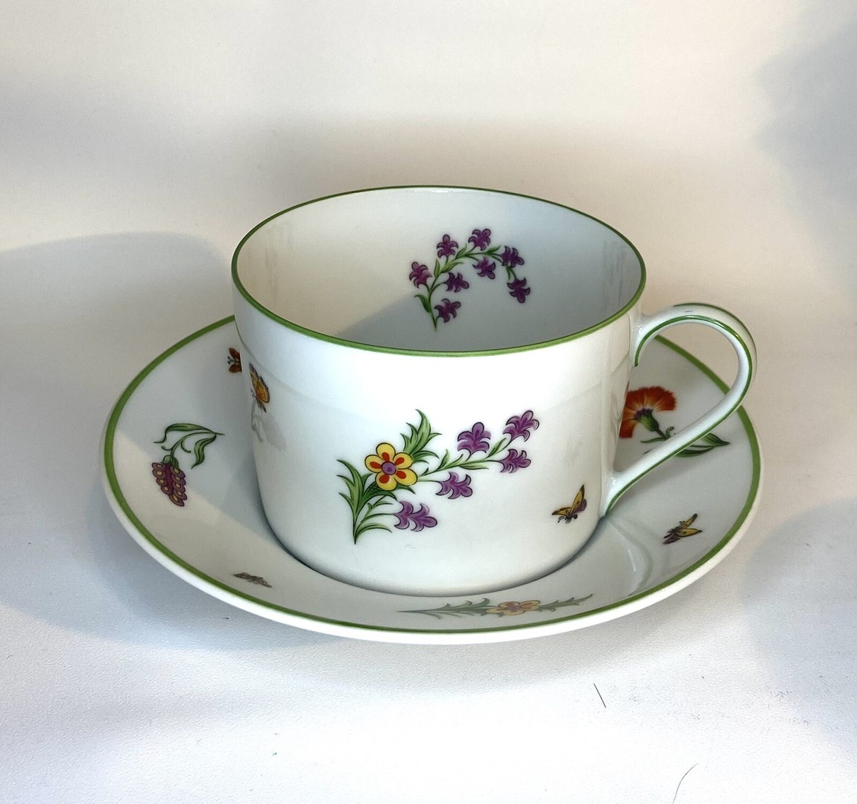 Tiffany & Co Tiffany Garden Cup & Saucer Limoges France EUC. EB29