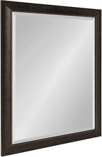 Home Decor Wall Mirror Hallway Entryway Vintage Style Beveled 26x32 Dark Bronze