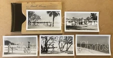 5 RARE VTG Beach Scenes Women PHOTOS & NEGATIVES Clearwater Beach FL 1950s COA