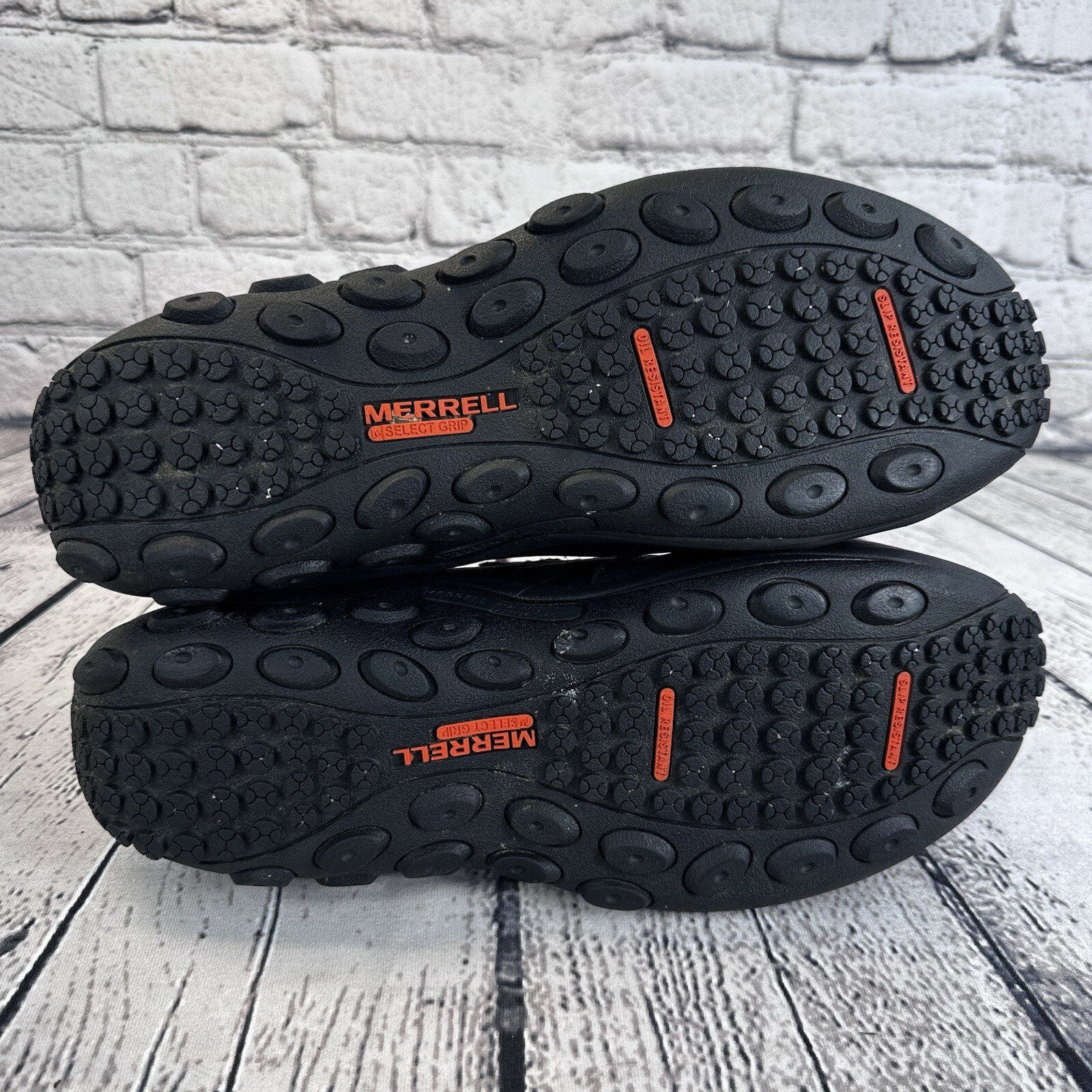 Merrell Men's 12 M Jungle Moc J15791 Black Leather Composite Toe Work