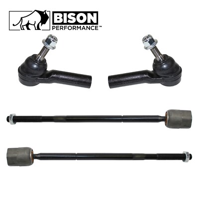 Bison Performance 4pc Inner Outer Steering Tie Rod End Kit For Freestar Monterey