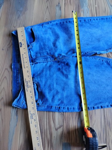 Old Navy Womens 14T Tall Jeans Curvy Mid Rise Stretch Blue Straight 35" Inseam - 第 7/13 張圖片